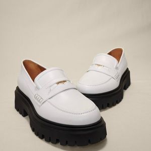 Maje White Loafers size 37 - worn twice